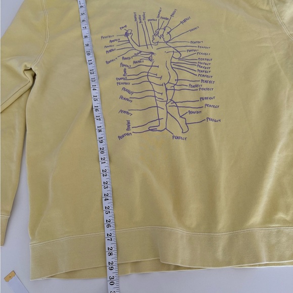 Porous Walker ‘Perfect’ Sweatshirt Yellow Graphic Men's Sweater - Picture 6 of 7